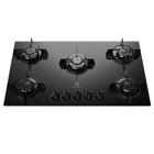 Cooktop a Gás 5 Bocas Electrolux com Mesa de Vidro e Acendimento Super Automático, Preto - KE5GP