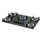 Cooktop a Gás Fischer 5 Bocas Mesa Vidro Bivolt