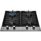 Cooktop A Gás Fischer Ferro Fundido 4 Queimadores Mesa Vidro Platinium Bivolt 33800-92121