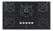 Cooktop A Gas Vidro 5 Bocas Tripla Chama 76,5x48cm - Fischer