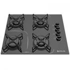 Cooktop Atlas 4 Bocas Agile Up Glass com Acendimento Superautomático e Mesa de Vidro Preto Bivolt