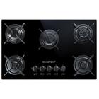 Cooktop Brastemp 5 Bocas com Grades Piatina e Acendimento Automático Preto BDD75AE Bivolt