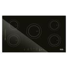 Cooktop de Indução Cinco Bocas EOS Preto 9500W ECI05EP 220V