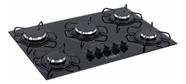 Cooktop Esmaltec 5 Bocas Tripla Chama Gourmet Preto Bivolt