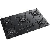 Cooktop Essencial A Gás 5 Bocas Tripla Chama Itatiaia Preto Bivolt