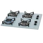 Cooktop Fischer 4Q Gas Mesa Vidro - Branco