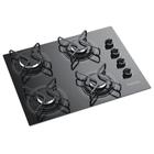 Cooktop Itatiaia 4 Bocas Vidro Preto Chama Rápida Bivolt