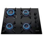 Cooktop Itatiaia Electra 4 Bocas Com Mesa de Vidro Temperado e Acendimento Superautomático