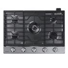 Cooktop samsung 5 queimadores com wi-fi e dupla chama inox 127v na30n6555ts/az