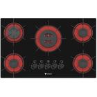 Cooktop Venax Arena 5 Queimadores Preto e Vermelho GLP 7289