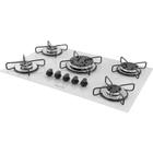 Cooktop vidro branco 5 queimadores suggar fg5305abr