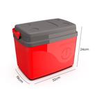 Cooler caixa Térmico Unitermi Floripa Com Alça de 7,5 Litros com Capacidade para 12 Latas - Vermelha