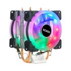 Cooler de CPU Intel LGA 2011/1366/1700 e AMD - 3 Pin RGB - 90mm - 2 Heatpipes