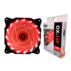 Cooler Dex DX-12F 120mm LED Vermelho - 4421 - Empire