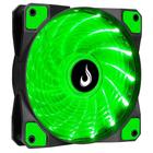 Cooler FAN Rise Mode Wind W1, 120mm, LED Verde - RM-WN-01-BG