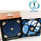 Cooler Gamer Silencioso 1600RPM 12x12cm Led Azul Garantia 1 Ano