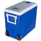 Cooler Térmico Prático Com Rodinhas 32 Litros Azul Arqplast