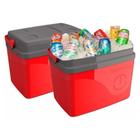 Cooler Térmico Unitermi Caixa Floripa Com Alça de 30 Litros com Capacidade para 45 Latas - Vermelha