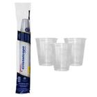 Copo 300ml transparente com 100 unidades - cristalcopo