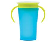 Copo 360 Treinamento Transição Buba Com Alça Azul Rosa 260ml