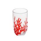 Copo Alto de Acrílico Coral VERMELHO 650ml - Wolff