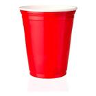 Copo Americano 400ml Vermelho Red Cup Beer Pong - 25 unid