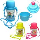 Copo baby com tampa e canudo + alca de plastico 400ml