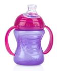 Copo Bebê Com Alça De Silicone Lilás 240Ml Nuby - Cajovil