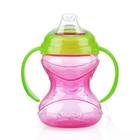 Copo Bebê Com Alça De Silicone Rosa 240ml Nuby