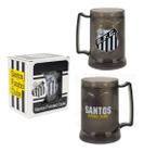 Copo Caneca Congelante Gel Térmico Cerveja Santos - 400ml