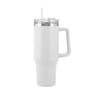 Copo Caneca Térmica Squeeze Quencher Com Canudo Alça 1200ml