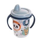 Copo Caneca Trio Infantil Com Tampa E Alça 330ml Plasutil