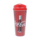 Copo Coca-Cola Com Tampa Logo Prata 500 Ml