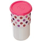 Copo colors 355ml poa tampa rosa- tupperware