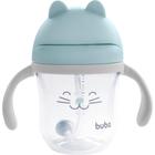 Copo Com Alça Removível Gatinho Buba Azul 220ml