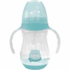 Copo com Bico e Alça Removível para Bebê - 250ml - Ursinho - Azul - Buba