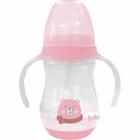 Copo com Bico e Alça Removível para Bebê - 250ml - Ursinho - Rosa - Buba - Buba Toys