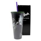 Copo Com Canudo Com Efeito Metálico 650ml Coringa