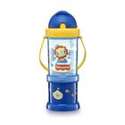 Copo com canudo e porta snackacoplável Fisher Price azul 300ml