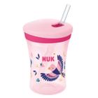 Copo com Canudo Infantil Action Evolution 230ml Rosa NUK