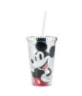 Copo Com Canudo Mickey 100 Anos 450ml - Disney