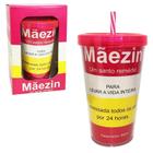 Copo Com Canudo Parede Dupla Mãezin 470 Ml - Allmix