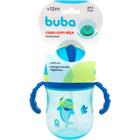 Copo com canudo tubarao azul 240ml buba