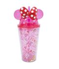 Copo Com Laço Orelhas Minnie Rosa 450ml Disney