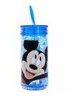 Copo Congelante Com Canudo Disney Mickey 350ml Azul