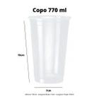 Copo copao 700 / 770 ml descartavel pp liso cx 6oo unidades