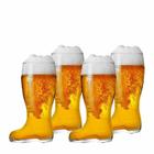 Copo de Cerveja de Vidro no Formato Bota Stiefel G 1210ml 4Pcs - Ruvolo