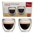 Copo De Dose De Vidro Duplo Shot Drink Tequila Elegante 80ml