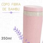 Copo de Fibra de Bambu 350 ml com Parede Dupla - Estilo e Conforto em Cada Gole!