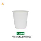 Copo de Papel Branco 120ml com 50 Unidades